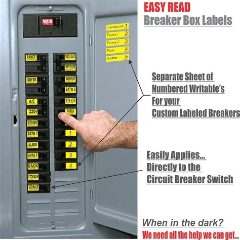 labels for circuit breaker box